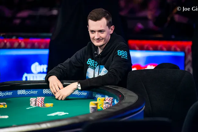 Nick Marchington at the WSOP Main Event Final Table