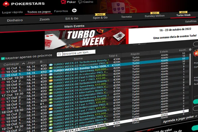 Turbo Week na PokerStars Portugal