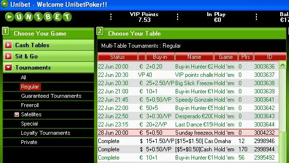 Weekly €2,000 Guaranteed Tourney Series at Unibet! 101