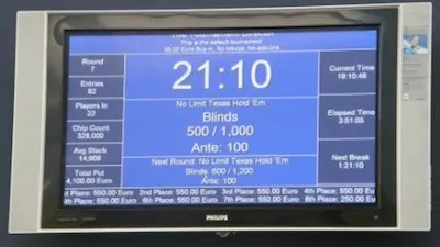 Une horloge de tournoi