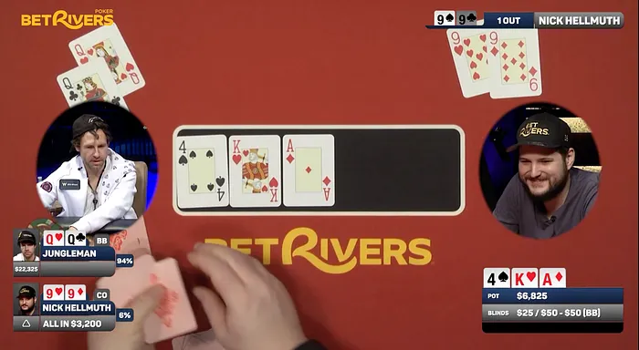 Dan “Jungleman” Cates Gets Wrecked at Hellmuth’s Home Game 105