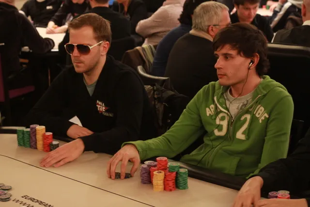 Philip Meulyzer, seen here with Michael Tureniec at the end of Day 1b.