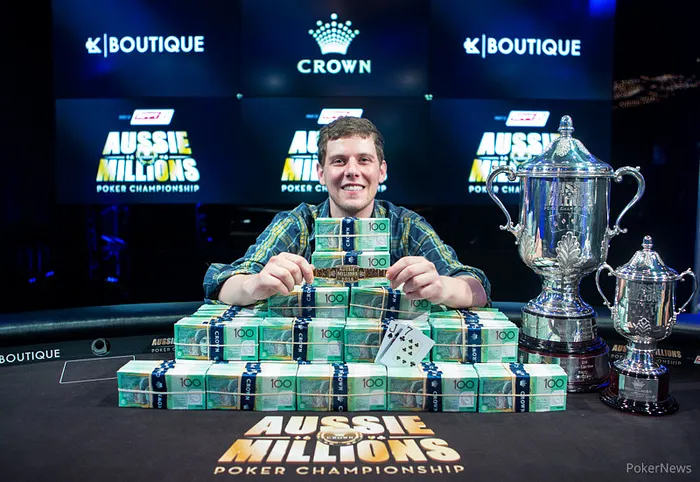 Ari Engel wins the 2016 Aussie Millions Main Event.
