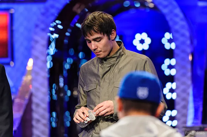 Anton Morgenstern after finishing 20th in the 2013 World Series of Poker Main Event.