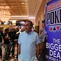 WSOP players grab a photo op prior to play