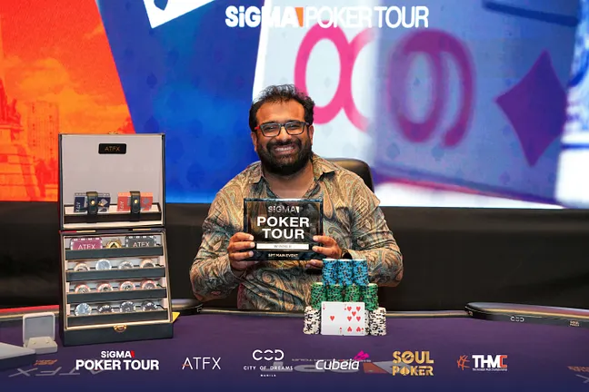Gursimran Brar Wins the 2026 SiGMA Poker Tour Manila Main Event