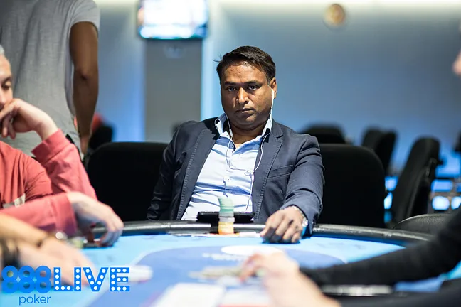 Harcharan Dogra Dogra is used to winning in Barcelona...but can he reach a final table exactly seven months after winning his best live score?