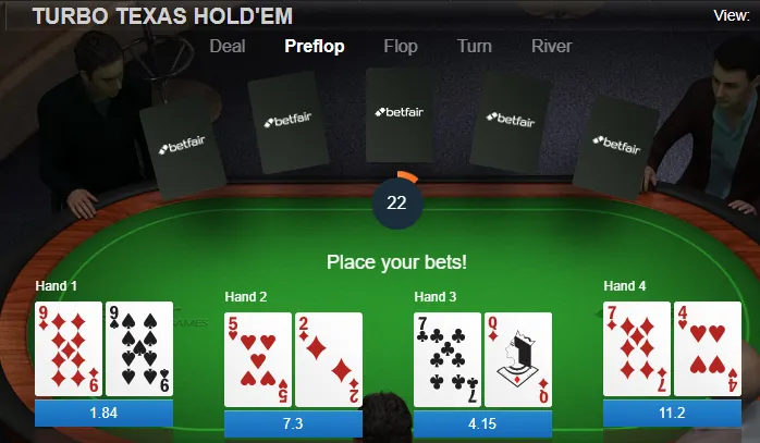 Betfair Exchange Games Hold'em