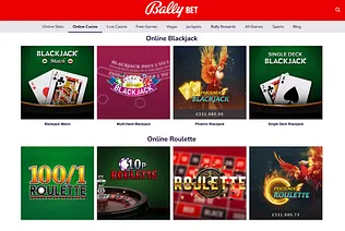 Bally Bet Casino Games