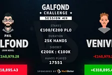 Phil Galfond continued to dominate "Venividi1993" on Thursday.