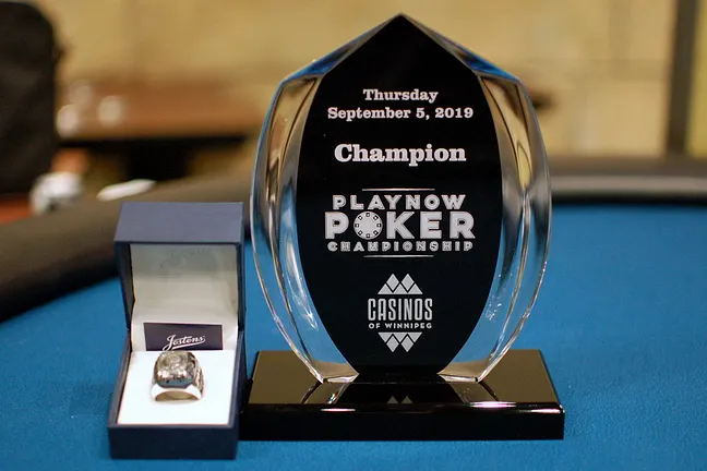 $600 NLHE Trophy and Ring