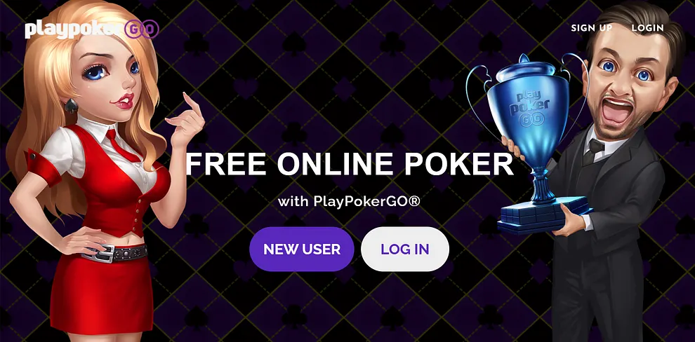 PlayPokerGO home screen