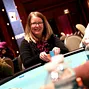 Diane Grippo in the Final 18 of the 2014 Borgata Winter Poker Open Ladies Event