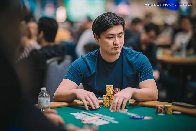 Stephen Song (Team DPMC) is the current chip leader.