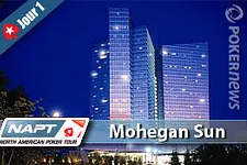 PokerStars NAPT Mohegan Sun Casino : Compte-rendu du Jour 1 disputé le mercredi 7 avril - David Williams chipleader