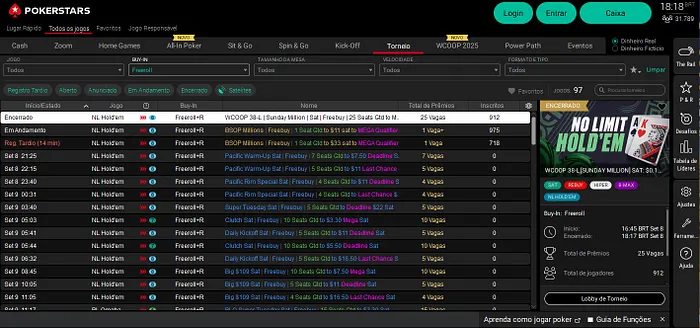 Freerolls PokerStars