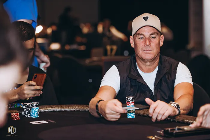 Shane Warne at the 2020 Aussie Millions