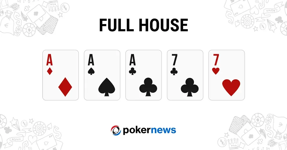 Full House hand in poker example