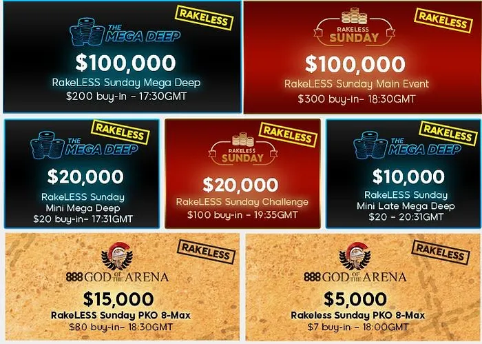 888poker Hosting Seven Rake-Free Tournaments This Sunday 101
