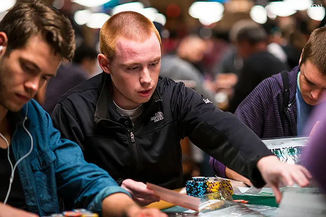 James Mackey, second in chips to end Day 1
