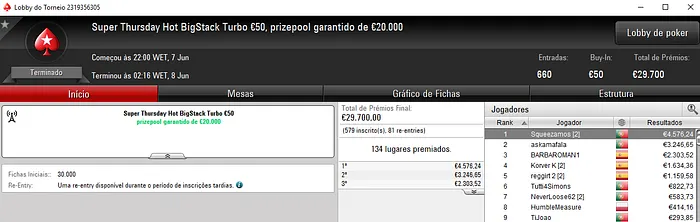 pi$toleiro e Squeezamos Brilham na Super Thursday da PokerStars.FRESPT 102
