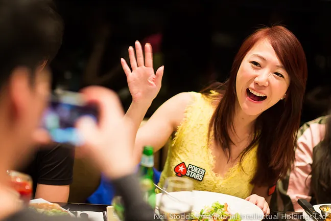Celina Lin at a different kind of table
