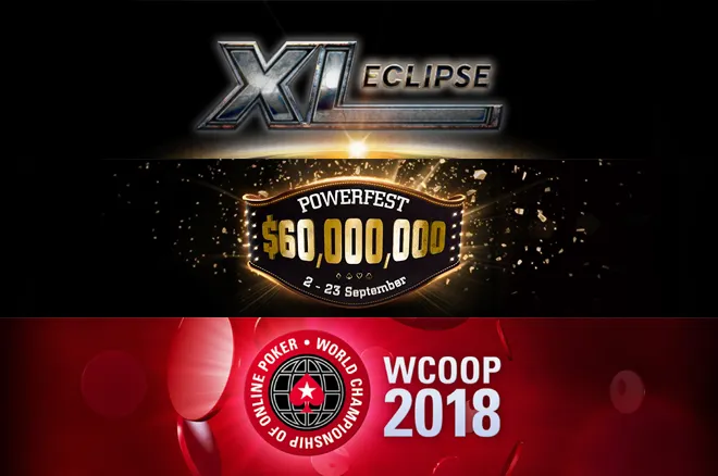 888poker XL Eclipse, partypoker Powerfest, PokerStars WCOOP schedule