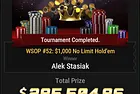 Alek "astazz" Stasiak Wins Second WSOP Bracelet in Event #52 for $273,505 and a WSOPE Package