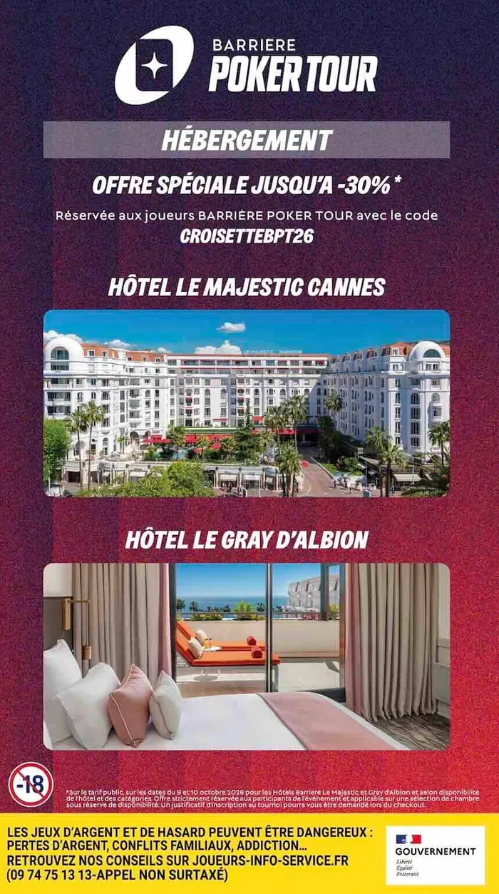 Barriere poker tour cannes
