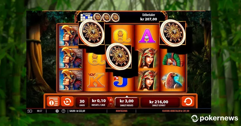 Scatter symbols on the Montezuma Slot