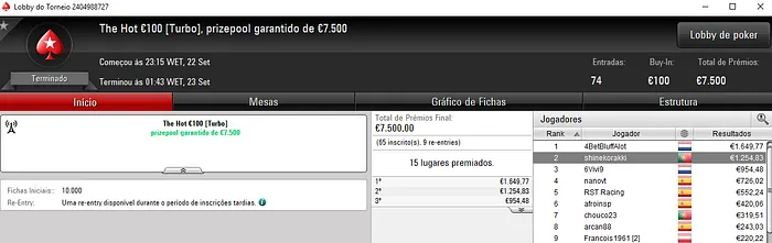 shinekorakki Brilha na PokerStars.FRESPT e Recebe Mais de €4,000 & Mais 102