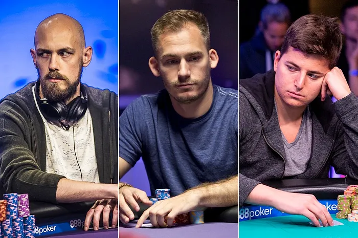 Stephen Chidwick (left), Justin Bonomo (center), Jake Schindler (right)