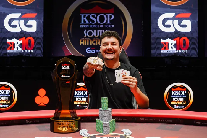 Bernardo Sette é campeão do Main Event do KSOP GGPoker South America