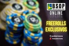 Freerolls BSOP Online: Ganhe vagas GRÁTIS no US$ 215 Main Event e US$ 22 Mini Main Event