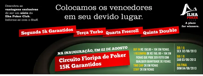 Com a Abertura do Circuito Floripa de Poker, Ilha Poker Club Inaugura neste Fim de Semana 101