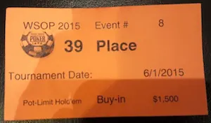 Fernando Brito 39º no Evento #8: ,500 Pot-Limit Hold'em (,011) 101