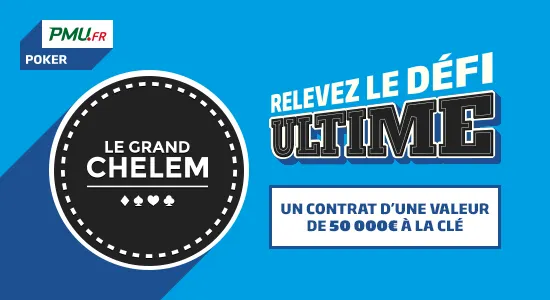 Faites le Grand Chelem sur PMU et remportez 50 000€ de bonus 0001