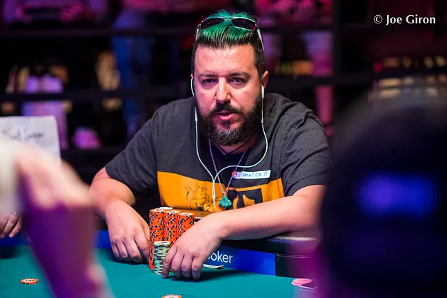 Max Pescatori earlier this WSOP at the $1,500 H.OR.S.E. final table