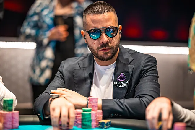 Farid Jattin leads the WPT Voyage final table.