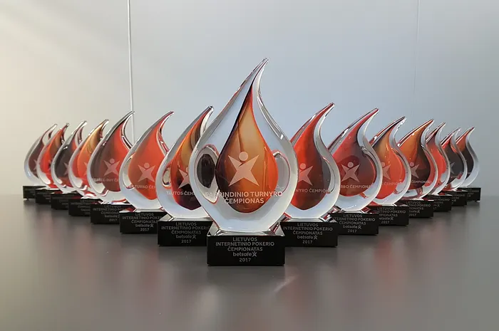 Lithuanian Online Poker Championship Trophies