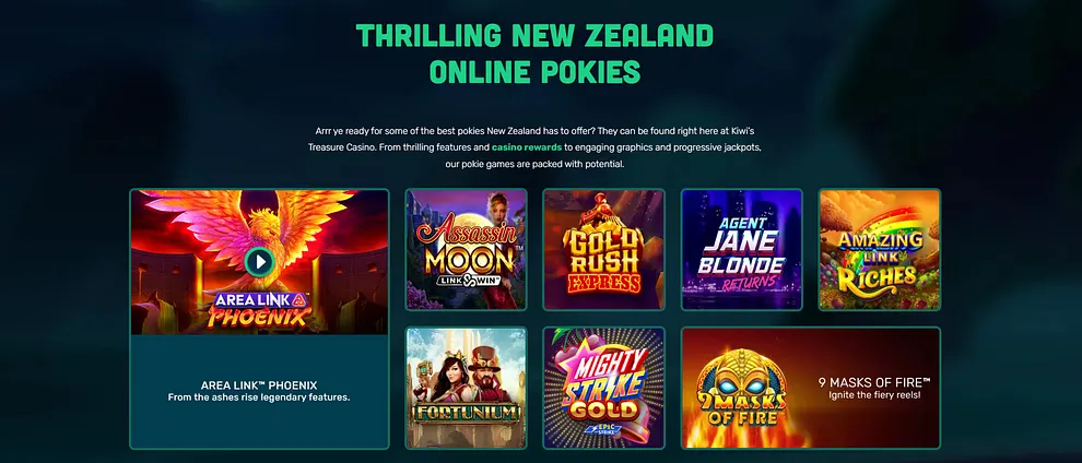 pokies at Kiwi's Treasure