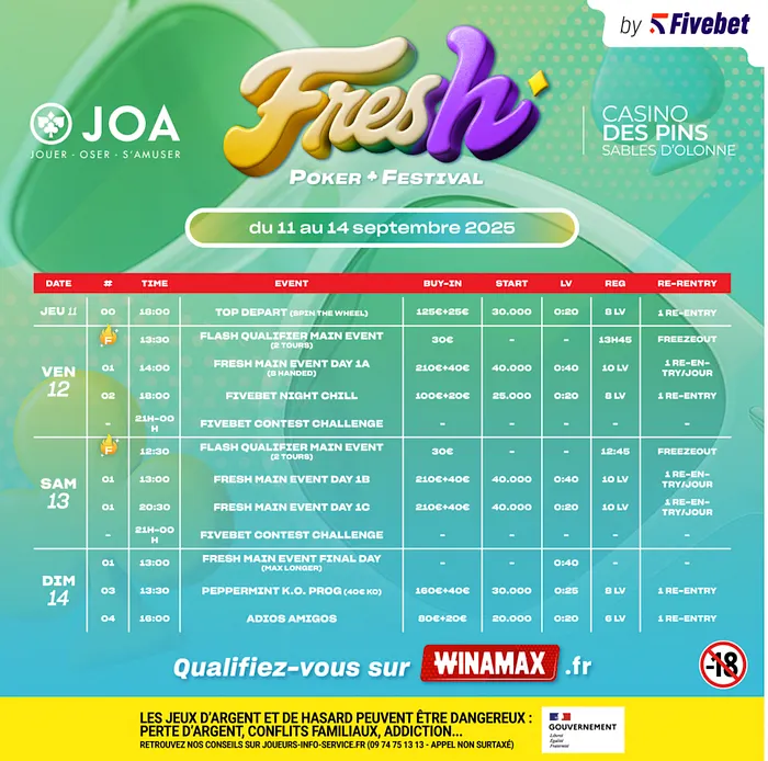 Joa Fresh Poker Festival