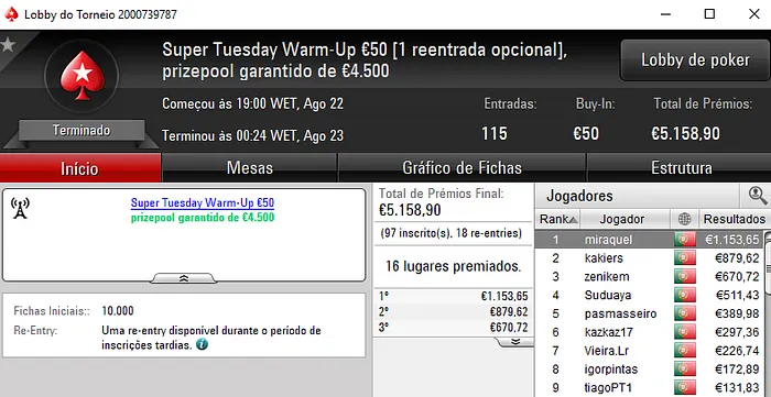 Super Tuesday Gorda para El Flatador, Vieira.Lr e Kakiers 104