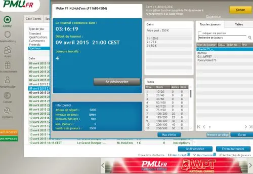 500€ en freeroll sur PMU Poker avec PokerNews 103