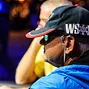 Kenneth Lind sporting his baseball cap and WSOP.com patch