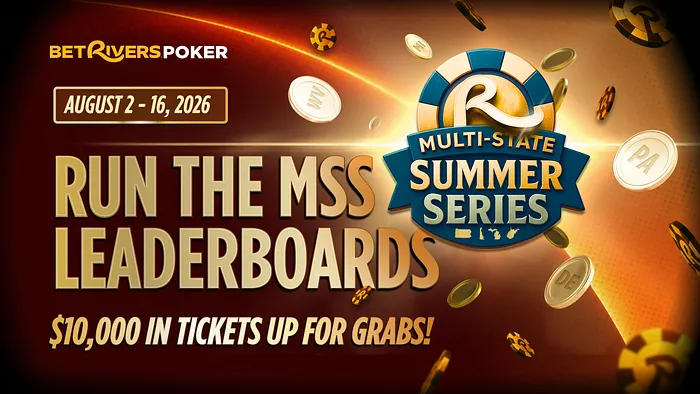 BetRivers Poker Multi-State Summer Series Returns Aug. 2-16; 0K in GTD Prize Pools 102
