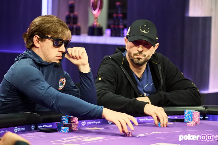 Chris Brewer and Brian Rast at the final table in Event #7