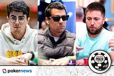 Pedro Neves, Pedro Olaio e Bernardo Neves no Dia 3 do WSOP Main Event