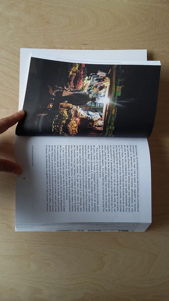 Une des pages du livre