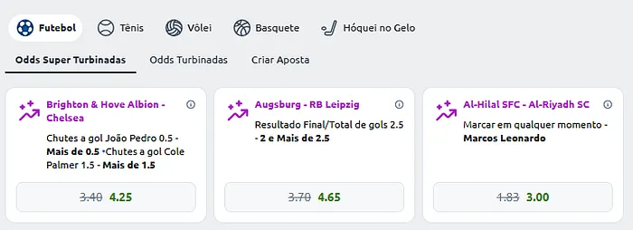 Betano Super Odds Turbinadas